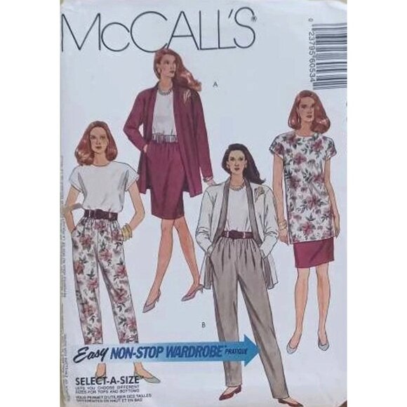 McCall's Sewing Pattern 6053 Cardigan Top Skirt Pants Misses Size 14-18 - Picture 1 of 2